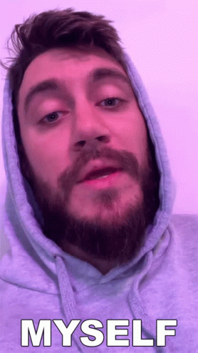 Man With Beard Wearing Hoodie GIF