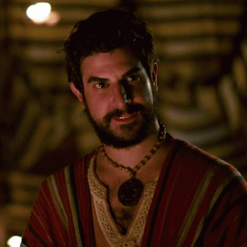 Man With Beard Wearing Necklace With Pendant