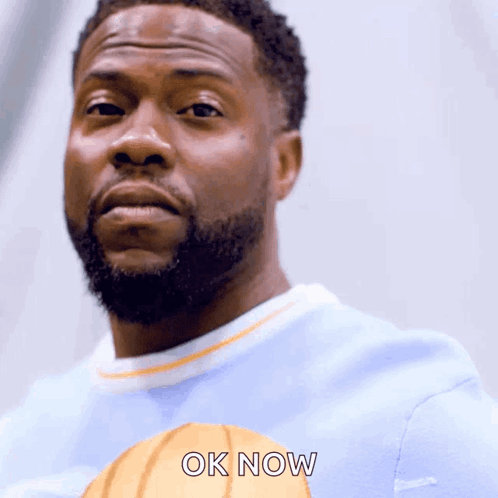 Man With Beard Wearing Ok Now Shirt GIF
