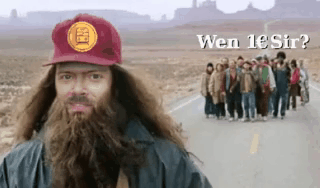 Man with Beard Wearing Red Hat 'Wen 1e Sir
