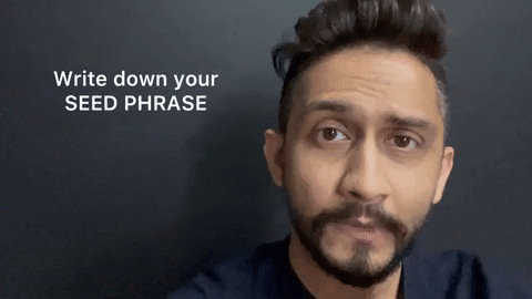 Man With Beard Writing Phrasing GIF