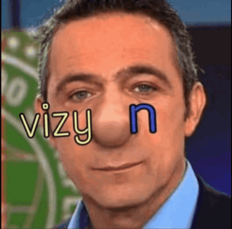 Man With Big Nose And Vizy N GIF