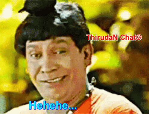 Man With Bird On Head Thiruda N Chat GIF