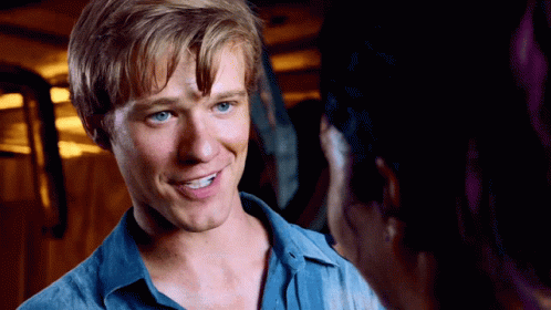 Man with Blonde Hair and Blue Eyes