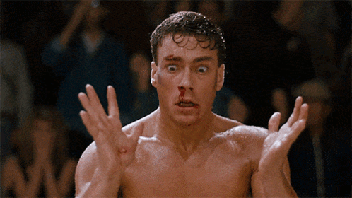 Man with Bloody Nose Shocked