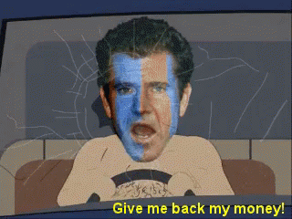 Man With Blue And White Face Paint Driving Car GIF