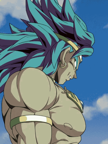 Man With Blue Hair