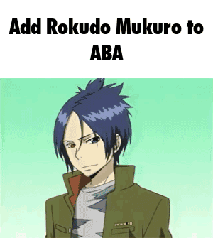 Man With Blue Hair Saying Add Rokudo Mukuro To Aba