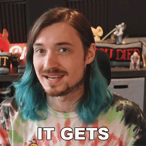 Man With Blue Hair Says It Gets