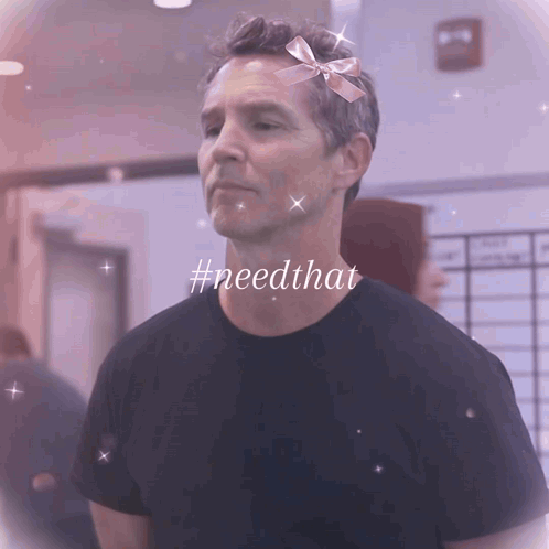 Man With Bow On Head Need That GIF