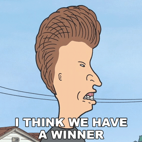 Man With Braces Says We Have A Winner GIF