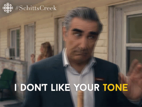 Man With Cane Says I Don't Like Your Tone