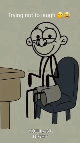 Man With Cast On Leg Sitting At Desk GIF