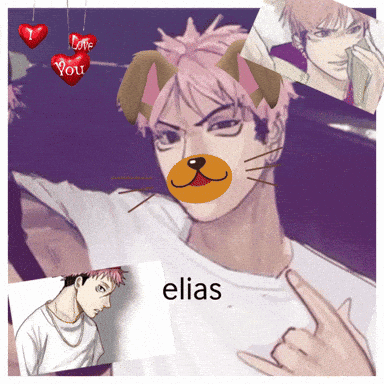 Man with Cat Mask Saying Elias