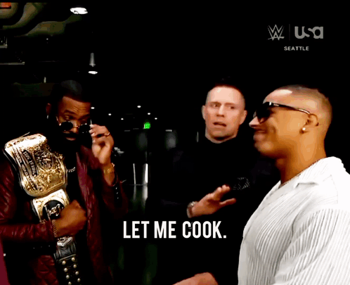 Man With Championship Belt Says Let Me Cook