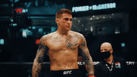 Man With Chest Tattoo And UFC Shirt GIF