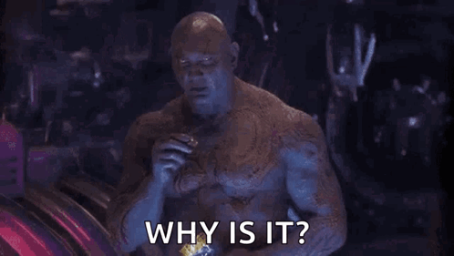 Man With Chest Tattoo Asking Why