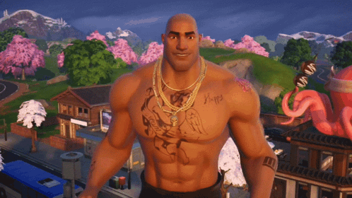 Man With Chest Tattoo Gold Chain and Necklace