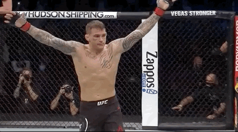 Man With Chest Tattoo In UFC Shirt GIF
