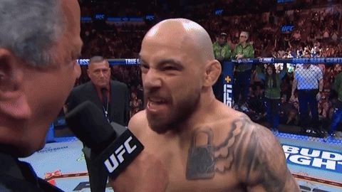 Man With Chest Tattoo UFC Interview