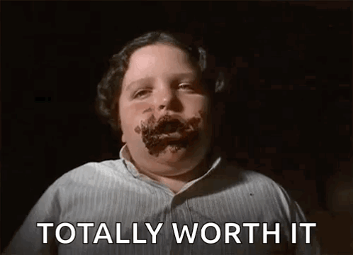 Man with Chocolate on Face Says Totally Worth It
