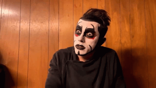 Man with Clown Face