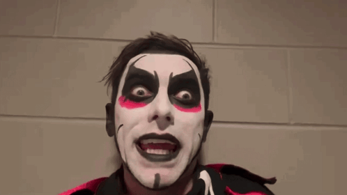 Man With Clown Face Says At Backlash