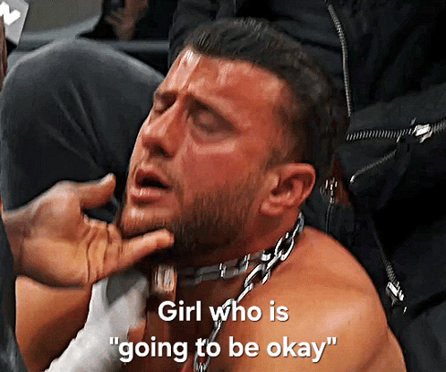Man with Collar Saying Girl Who Is