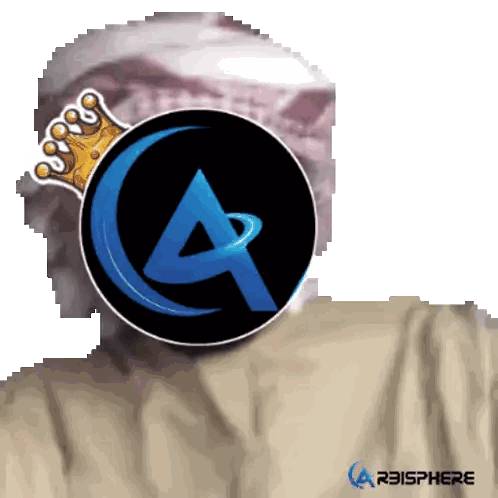 Man with Crown and Arbispher Shirt