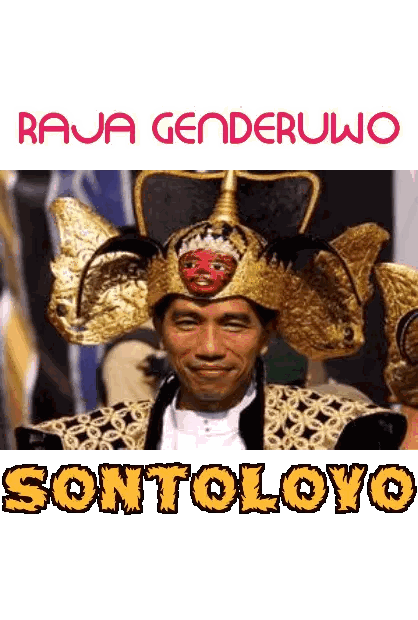 Man with Crown and Raja Genderuwo Sonto Loyo