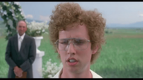 Man with Curly Hair and Glasses