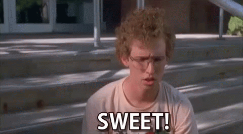 Man with Curly Hair and Glasses Saying Sweet