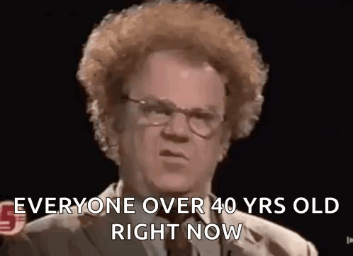 Man with Curly Hair and Glasses Speaking