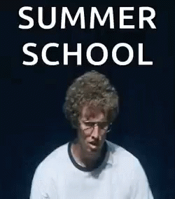 Man with Curly Hair and Glasses Summer School