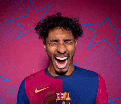 Man with Curly Hair Making Funny Face