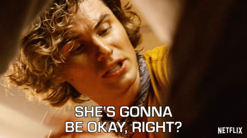 Man with Curly Hair Saying Everything Will Be Okay