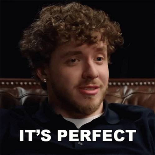 Man with Curly Hair Saying Its Perfect