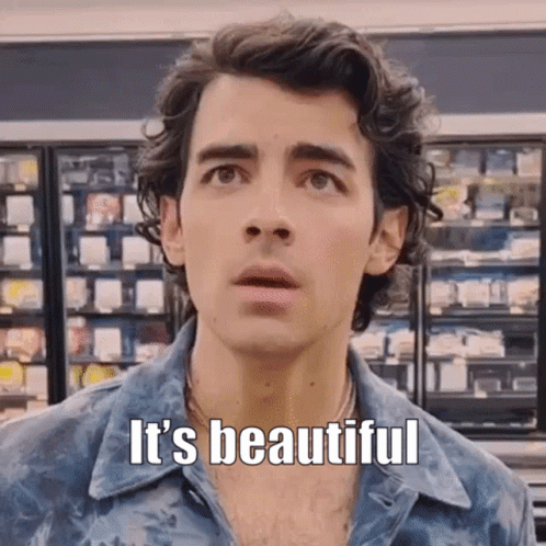 Man With Curly Hair Says It's Beautiful GIF