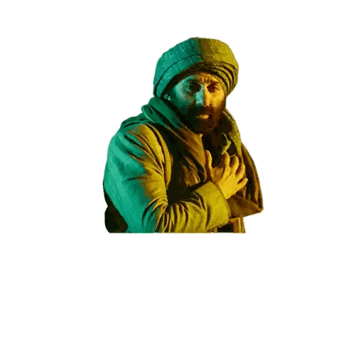 Man With Dard Mota Bhai Text