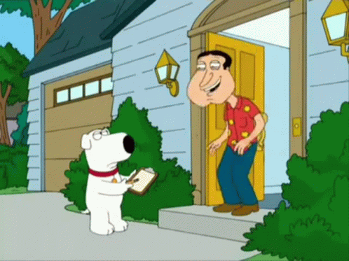 Man with Dog Holding Clipboard