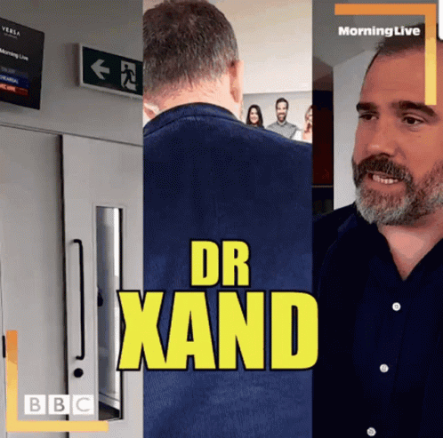 Man with Dr Xand on Shirt
