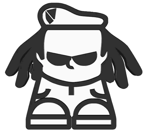 Man with Dreadlocks and D Hat