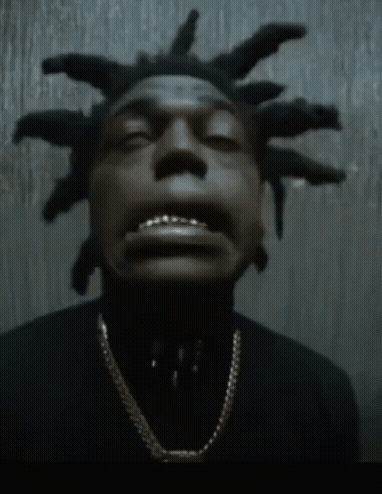 Man With Dreadlocks and Gold Chain Looking at Camera
