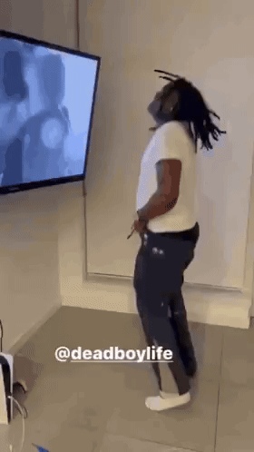 Man with Dreadlocks Dancing
