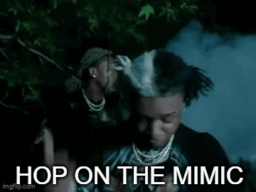 Man With Dreadlocks Hop on the Mimic in Dark