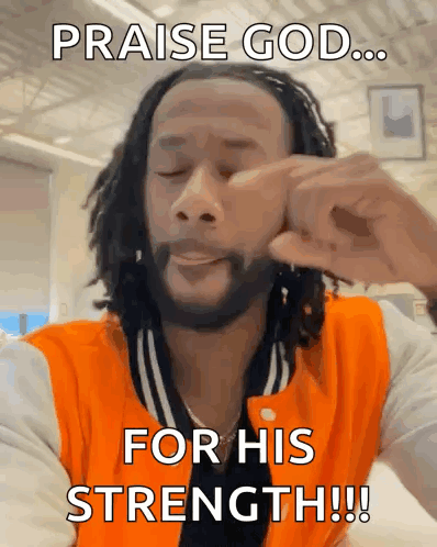 Man with Dreadlocks Praising God