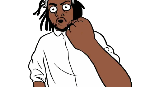 Man with Dreadlocks Reaching Out