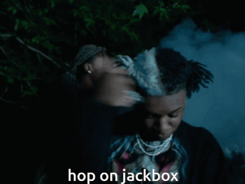 Man With Dreadlocks Saying Hop On Jackbox