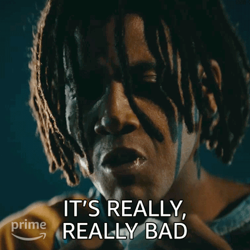 Man With Dreadlocks Saying It's Really Bad
