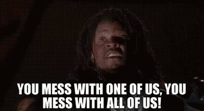 Man With Dreadlocks Shouting You Mess With Us GIF